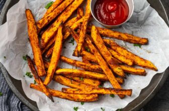 Air Fryer Candy Potato Fries