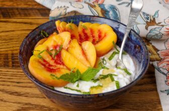 Cottage Cheese and Peaches – Barefeet within...